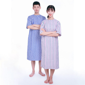 Customized Short Sleeve Unisex Hospital Medical Wear Clothing Patient Gown Patient Gown Cotton Clothing