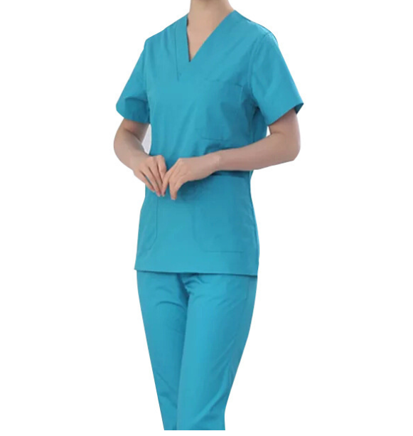 Uniform Dress Smock Medical Surgical Lab Coat for Sale White 100 Cotton Doctor Nurse Cotton Thicker Hospital Staff Unisex Women