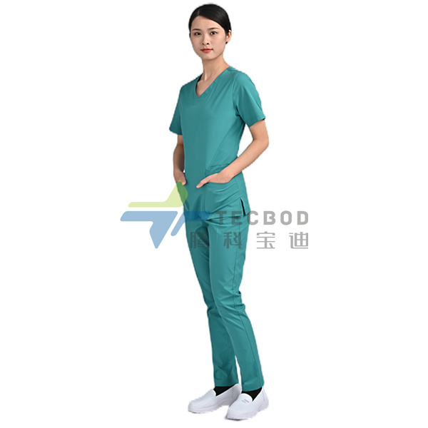 Nurse scrub plus size cotton modern fashion women female hospital nursing medical scrub uniforms sets for women