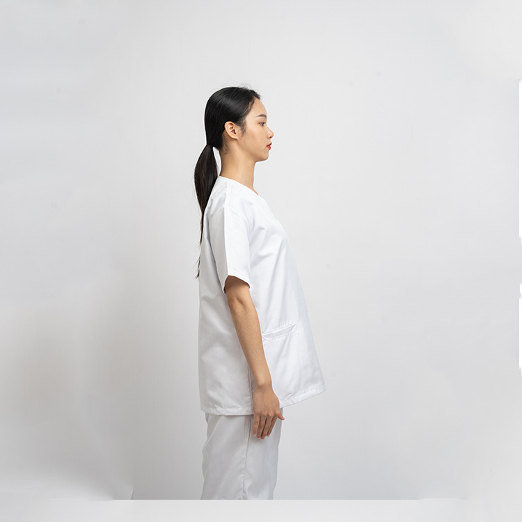 Summer women hospital medical scrub clothes dental clinic salon tops and pants Operating room work nursing uniform