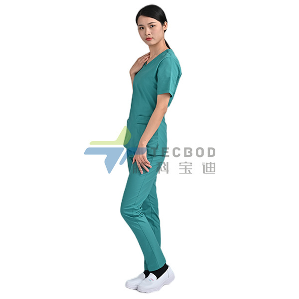 Nurse scrub plus size cotton modern fashion women female hospital nursing medical scrub uniforms sets for women