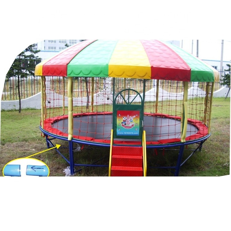 Nanan cheap Price Outdoor mini kids fitness jump trampoline for sale child round Trampoline Customized with tent/roof in ground