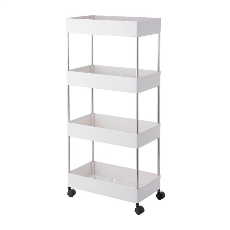 2 Tier/3 Tier/4 Tier Large Rolling Utility Cart Rack Kitchen bedroom organization shelves Storage Rack In Hand Cart