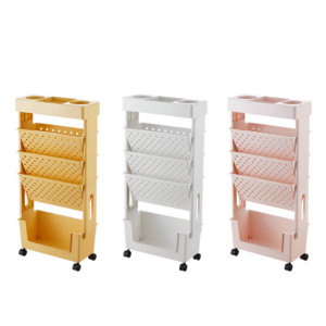 Rolling Storage Serving Shelf Organizer Mobile Multi-layer Floor Storage Rack Trolley Shelf