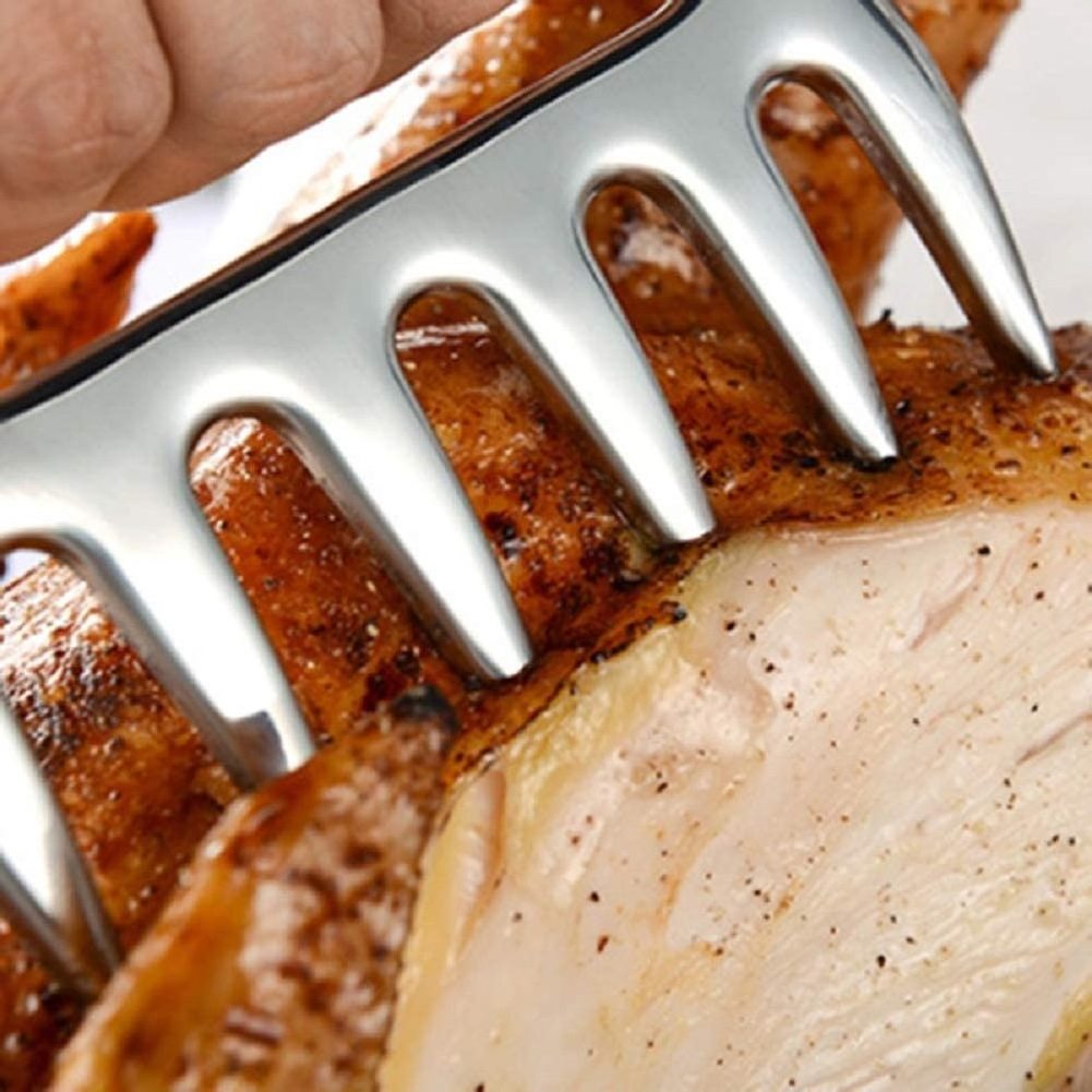 Stainless Steel  Meat Divider BBQ Barbecue Tools Bear Claw Meat Divider Bear Claw Fork