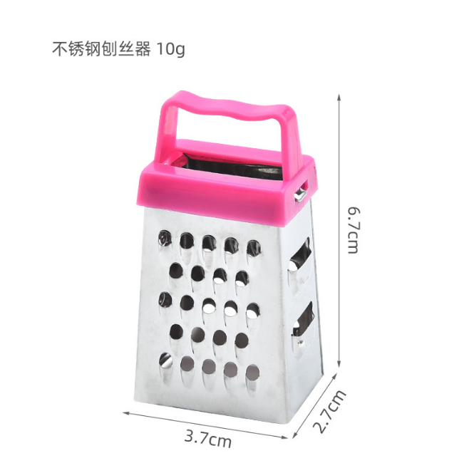 3 Inches Cheese Grater with 4 Sides Stainless Steel Cheese Ginger Mini Grater