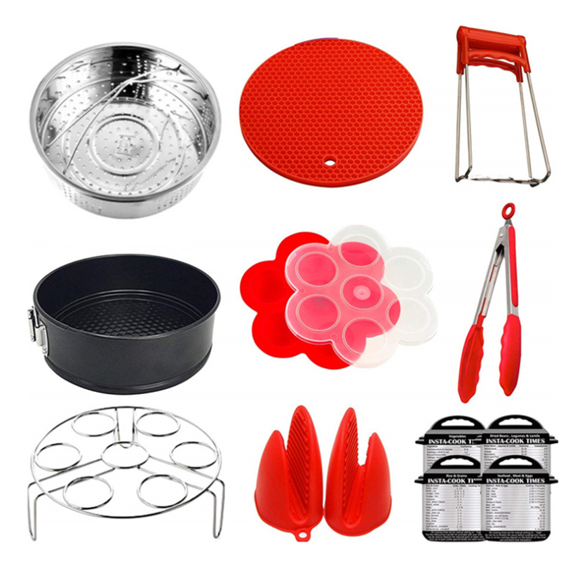 Stainless steel silicone baking kitchen tools 8pcs Pressure Cooker Accessories Set