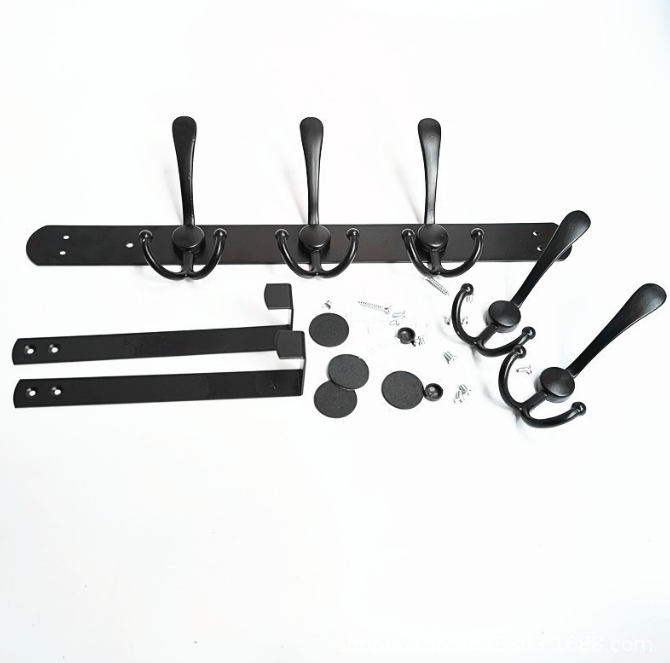 Over The Door Hooks Coat Rack for Hanging Clothes Stainless Steel Back Hook 5 Hooks Hanger