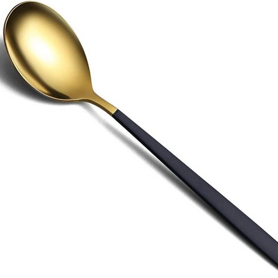 High-Quality Various Colors 304 Stainless Steel Ladle Large Round Shape Dessert Dinner Meal Scoop