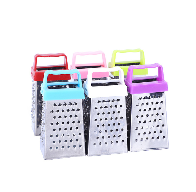 3 Inches Cheese Grater with 4 Sides Stainless Steel Cheese Ginger Mini Grater