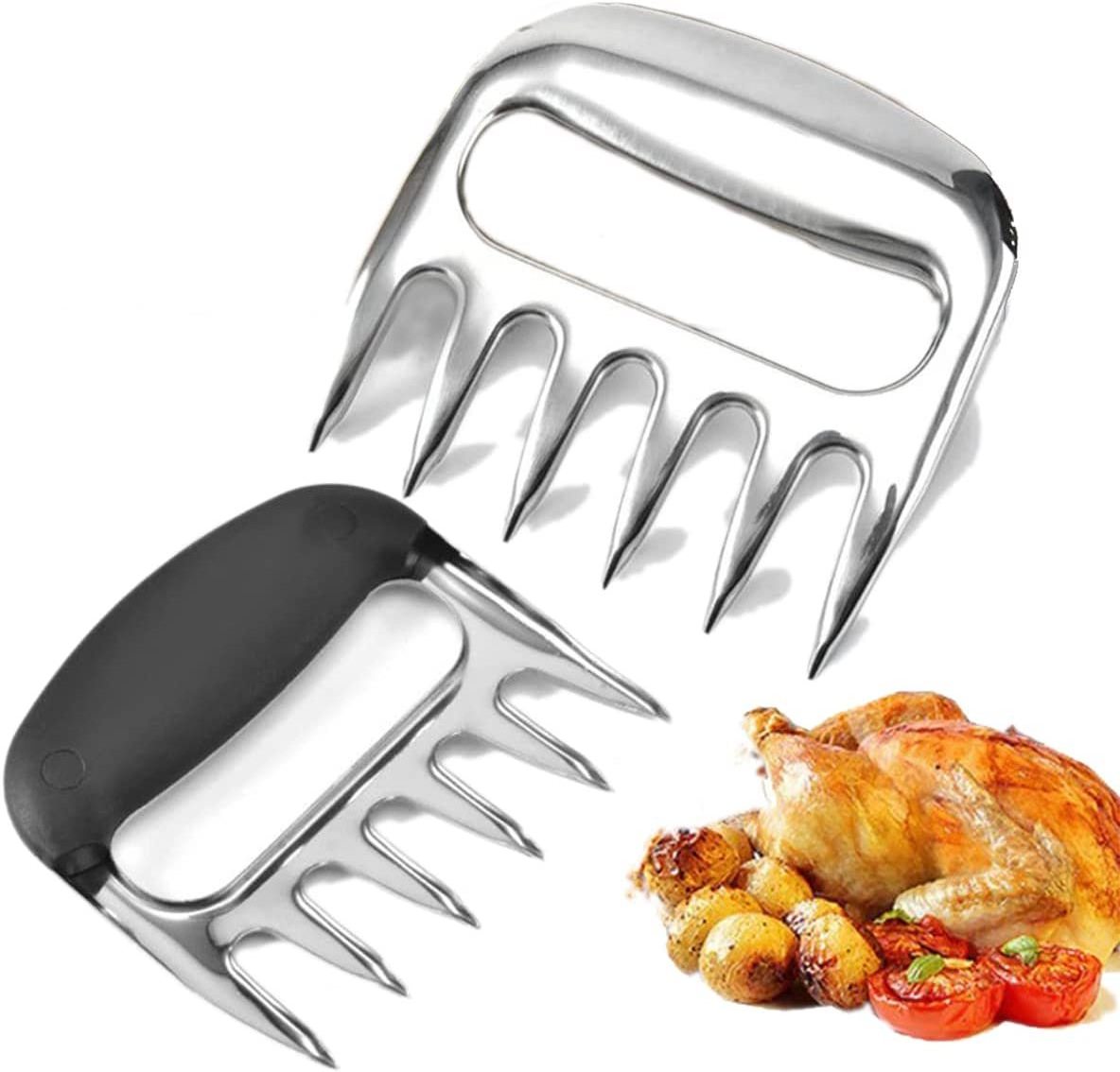 Stainless Steel  Meat Divider BBQ Barbecue Tools Bear Claw Meat Divider Bear Claw Fork