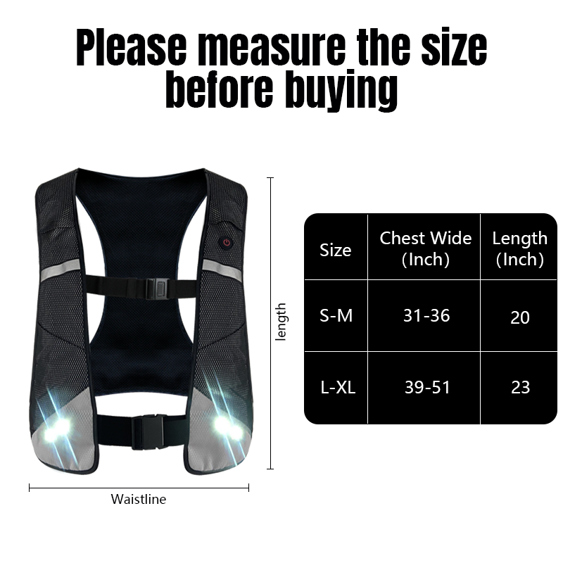 Wireless Controller E bike Hi Vis Scooter Reflective Running  Led Safety Horse Riding Safety Mesh Construction Vest