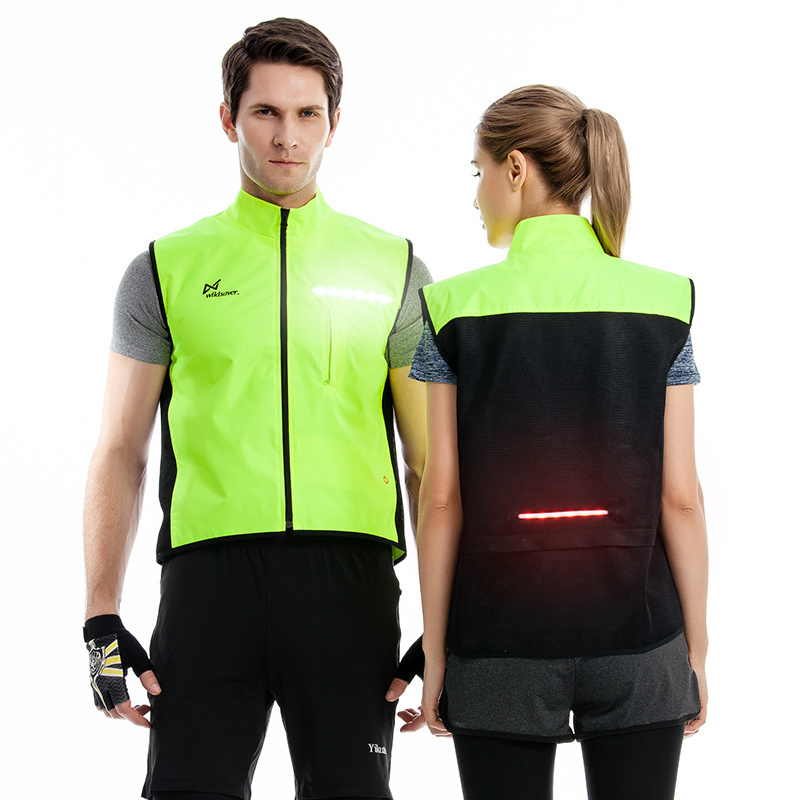 Hot Sale Popular Led  Waterproof And Windproof Hi-Vis Running Sport Safety Gear Vest For Fall And Winter Outdoor Activities