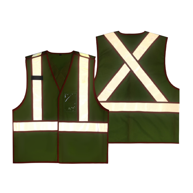 High Vis Adjustable 5-Point Breakaway Light Weight Breathable Customized Logo For Work Wear  Mesh Safety Vest