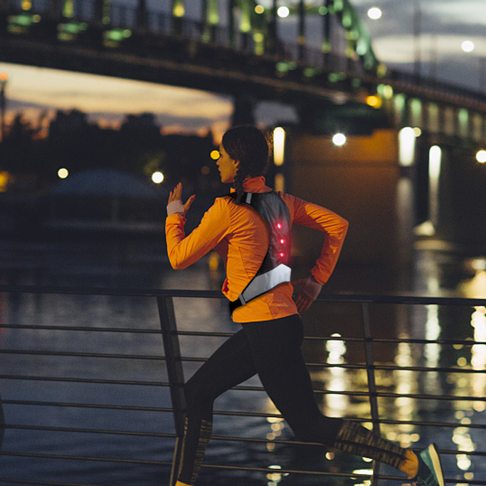 Wildsaver Led Reflective Running Vest Light Up Waterproof Sport Gear For Night Walking Runners