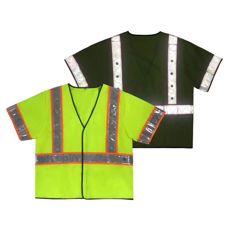 Factory Direct Sell High Quality LED Reflective Safety Vest Plastic Cover LED Light for Working at Night