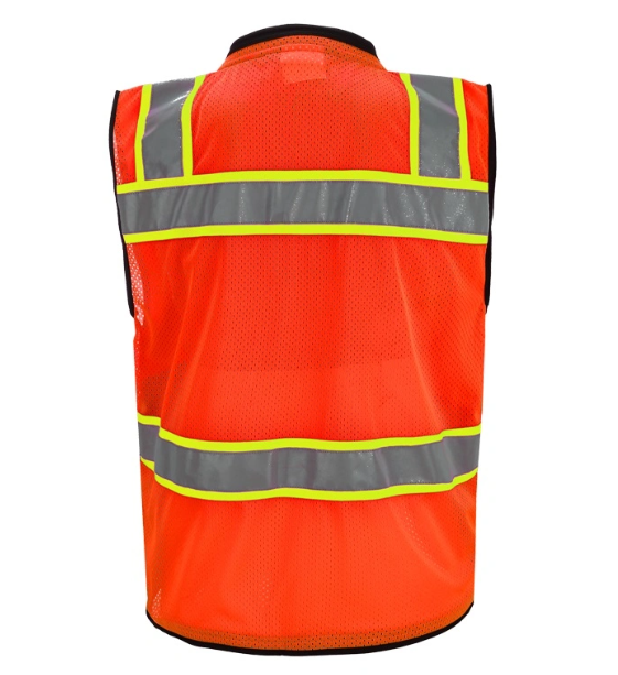 Wholesale Fluorescent Green Orange Construction Engineering Personal Protective Reflective Safety Vest