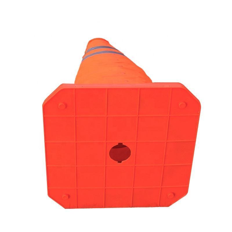 18 inch Fluorescent Orange Reflective Collapsible Traffic Safety Cone for Road Parking Cones Driving Construction Cones