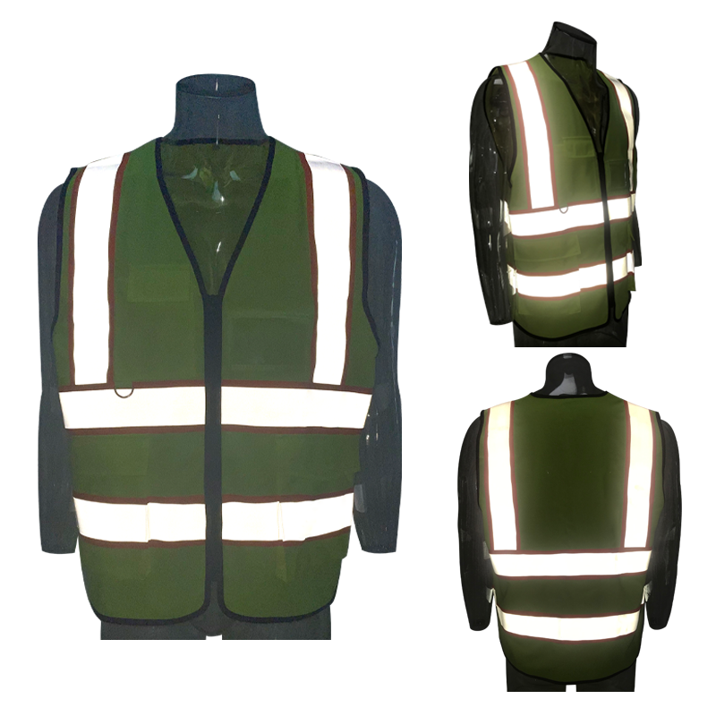 ANSI CLASS 2 New Hi-Vis Safety Vest Reflective Jacket Worker Night Security Waistcoat Tops Vests