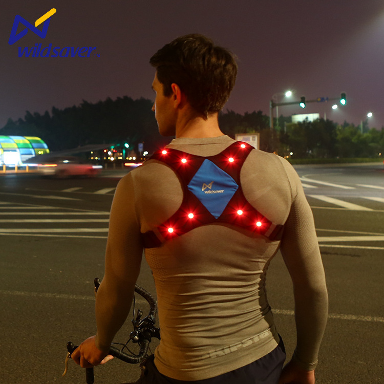 New Design High Visibility Led  Usb Rechargeable Reflective Safety Sport Vest For Running Cycling Hiking At Night