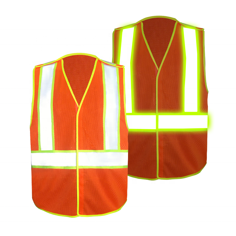 Canada Style 5-Point Breakaway Safety Vest with Hook and Loop 7cm Hi-Viz Reflective Tape  Security Safety Vest