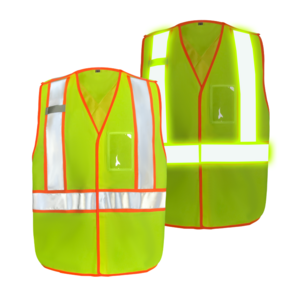 Hot Sale ANSI Class 2 Canada Style 5-Point Breakaway Safety Vest with Hook and Loop Hi vis Reflective Vest