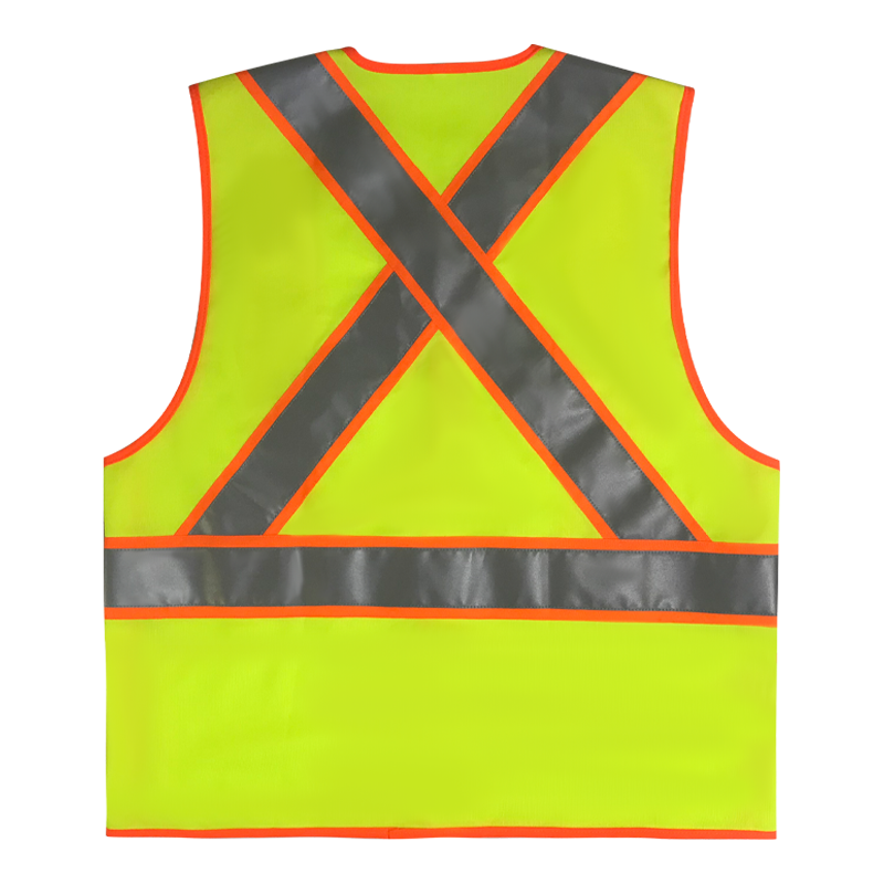 Canadian Style 5 Breakaway X Back High Visibility Reflective Safety Vest Wholesale Popular Style Security Hi Vis Vest