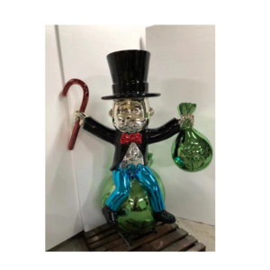 2024 Hot sale indoor Decorative resin Monopoly Sculptures Fiberglass Monopoly Statue