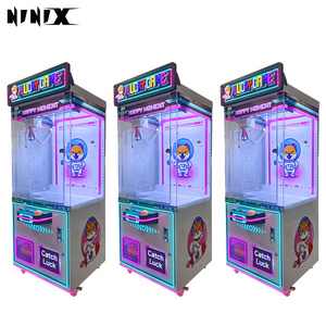 Amusement park arcade plush doll claw machine toy claw crane game machine play fun neon catcher claw machine