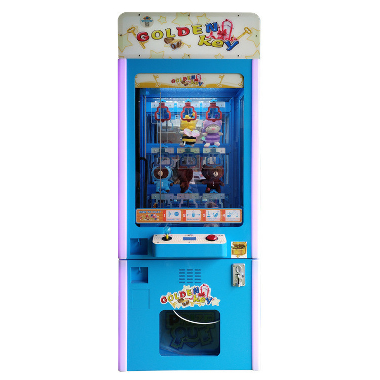 Best selling lucky key  push gift machine coin-operated gift vending machine Key Master  machine