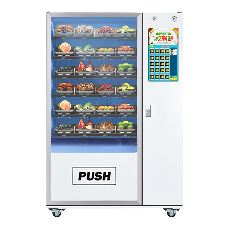 Customized automatic retail food vending machines Snack drinks fruit and vegetable self-service vending machines