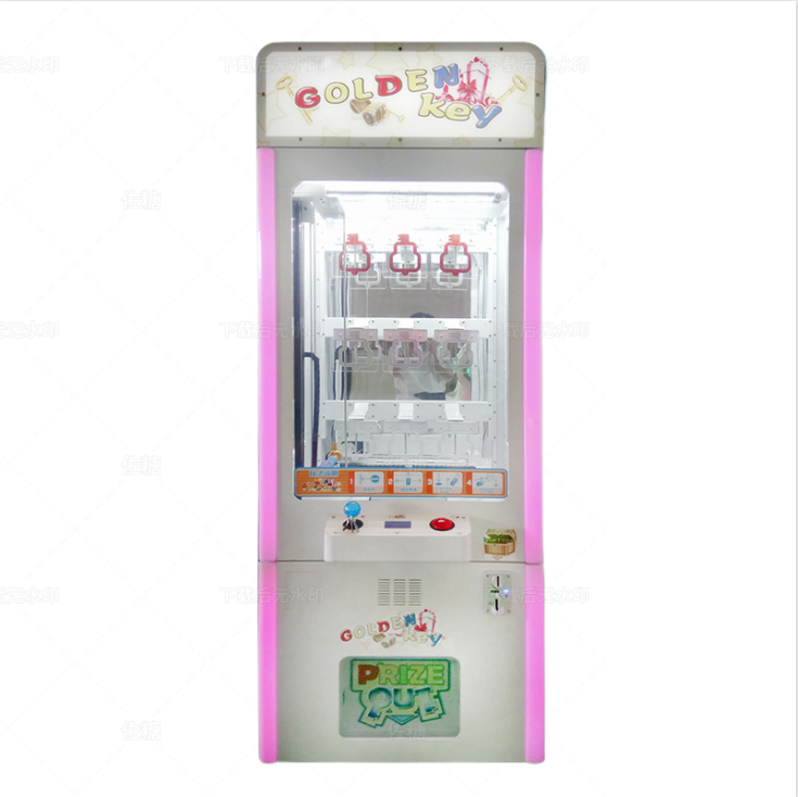 Best selling lucky key  push gift machine coin-operated gift vending machine Key Master  machine