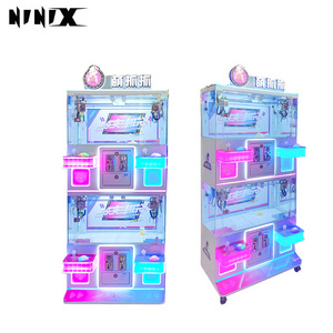 Coin-operated arcade Cute things Animal Claw machine 4 child crane plush toy Pink blue mini doll machine