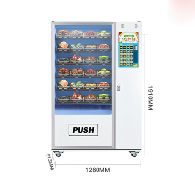 Customized automatic retail food vending machines Snack drinks fruit and vegetable self-service vending machines