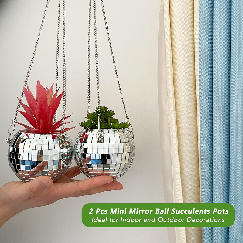 pot de fleur macetas hanging disco mirror ball planter 4 inch disco ball planter pot disco ball planter