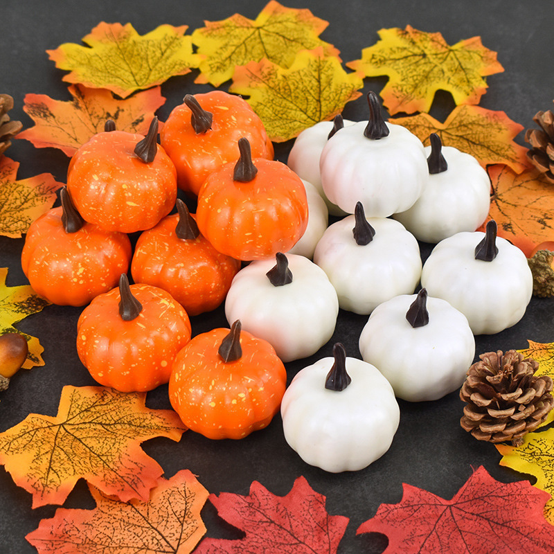 deco halloween citrouille 5.5cm mini pumpkins faux custom large plastic pumpkins wholesale halloween plastic pumpkin decor