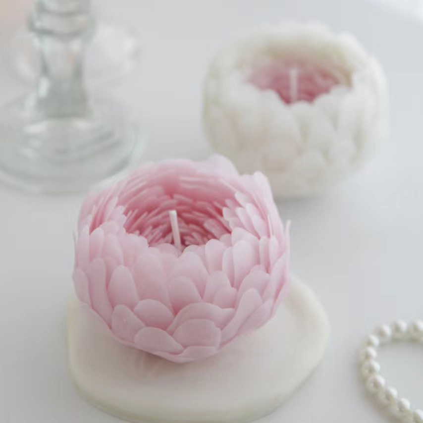 pfingstrose kerze velas aromaticas velas aromaticas al por mayor soy candles flower shaped floral candle peony peony candle