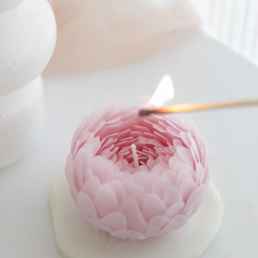 pfingstrose kerze velas aromaticas velas aromaticas al por mayor soy candles flower shaped floral candle peony peony candle