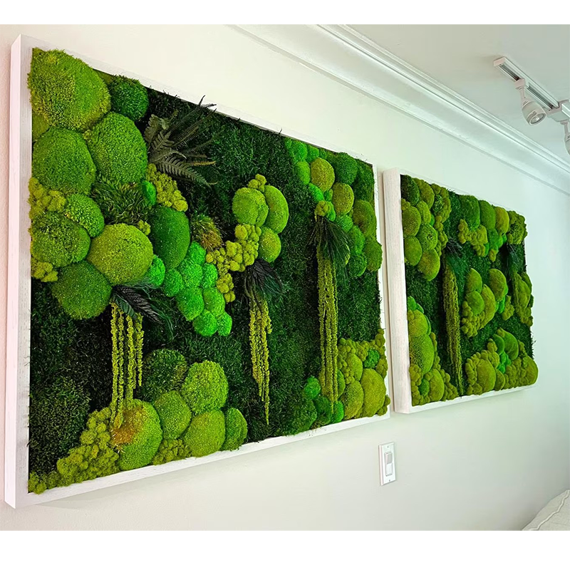 moss decorations real natural moss wall art frame natural moss wall art frame for home office decor