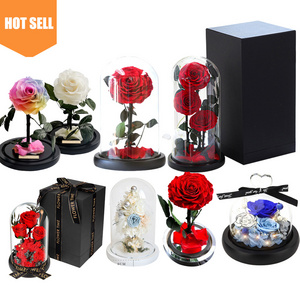 rosa eterna long lasting Everlasting eternity eternal rose valentine gifts preserved rose in glass gift box