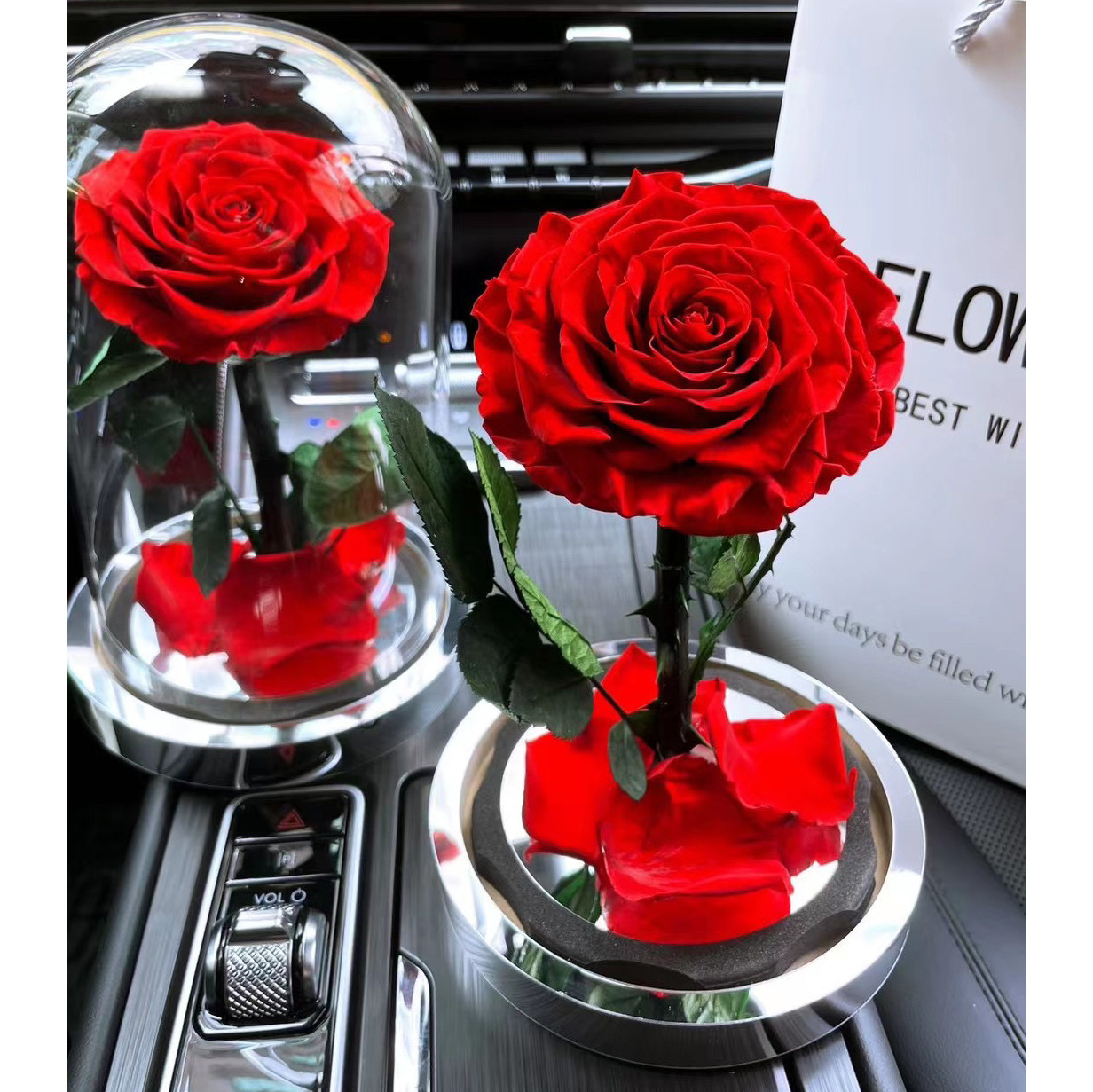 rosa eterna long lasting Everlasting eternity eternal rose valentine gifts preserved rose in glass gift box