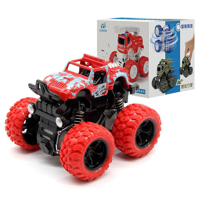 Hot selling children's inertia four-wheel drive off-road toy car children's fire toy car