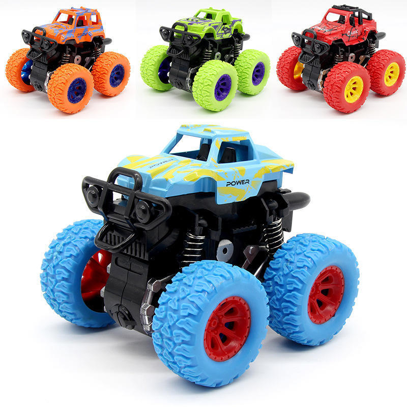 Hot selling children's inertia four-wheel drive off-road toy car children's fire toy car