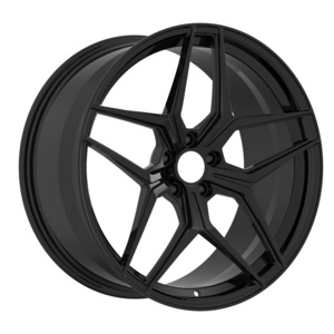 Cheap Full size 14 15 16 17 18 19 20 inch rims black machine face 5 Split Spoke 4 5 holes car alloy wheels