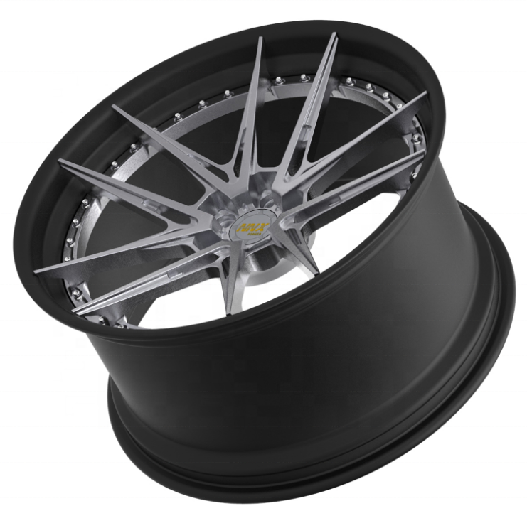 Professional 19 20 21 22 23 Inch 2 Piece Light Weight Designed Custom Forged Wheels 6061-t6 Aviation Aluminum Wheel Rim