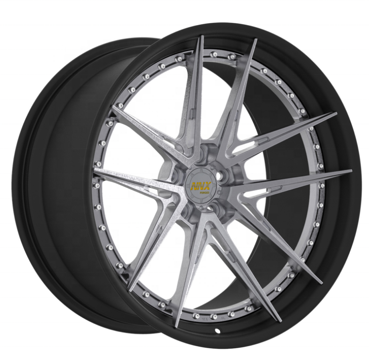 Professional 19 20 21 22 23 Inch 2 Piece Light Weight Designed Custom Forged Wheels 6061-t6 Aviation Aluminum Wheel Rim