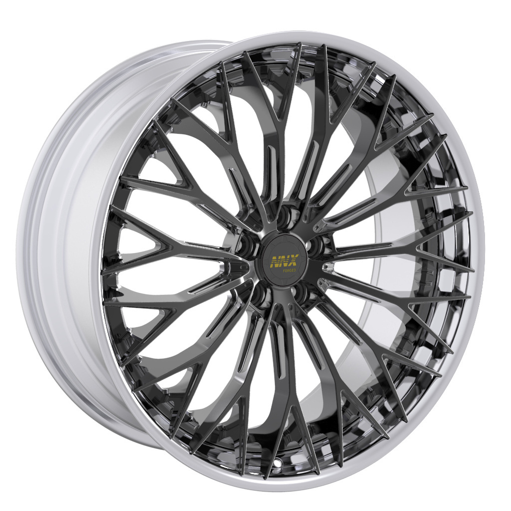 best quality chrome black duo color 5*120mm 18 19 20 21 22 23 24  inch Aluminium Alloy Wheel Rim forged wheel rim