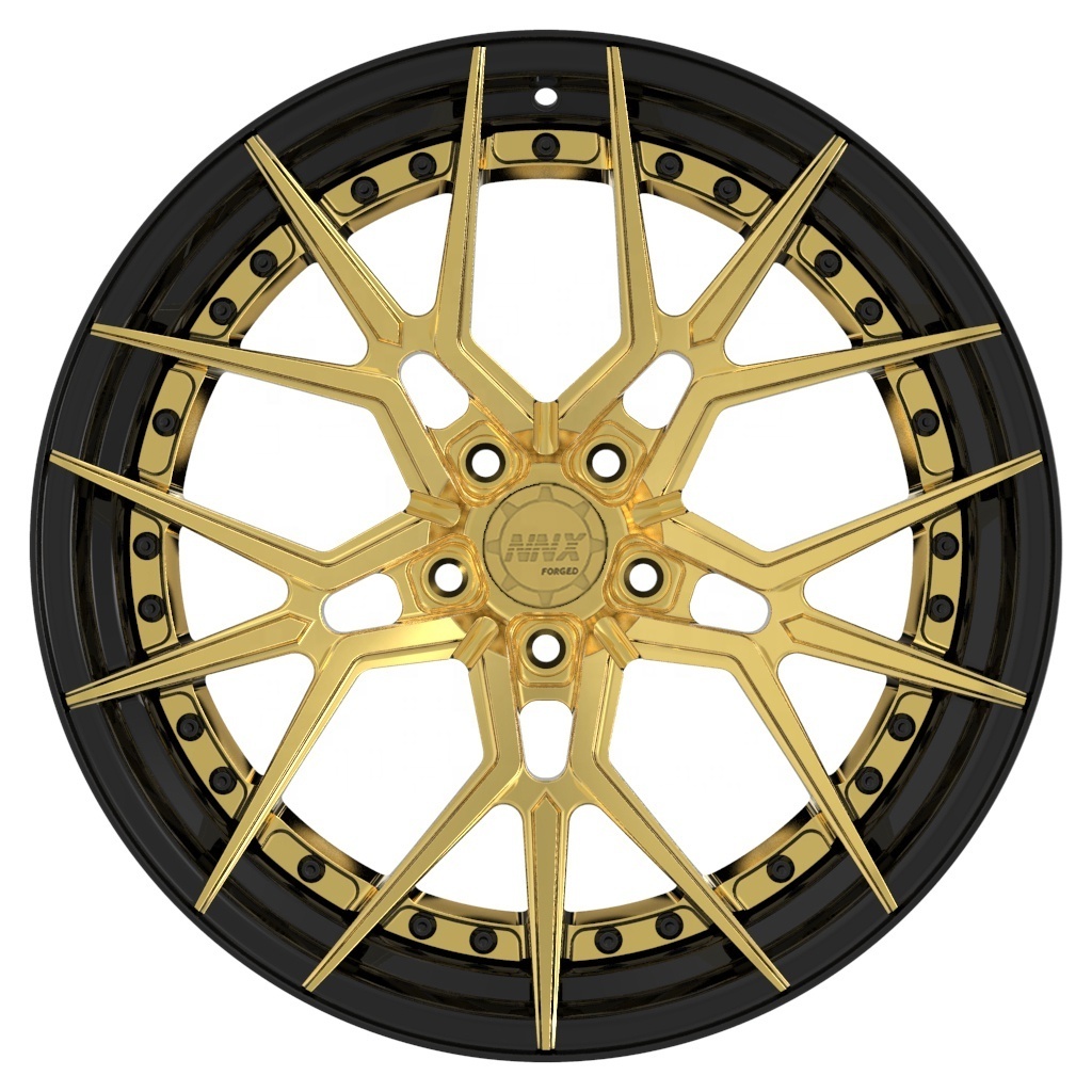 Trend-setting Forged Wheel Rims ,18 19 20 21 22 23 24 inch gold chrome  Mesh Design color customize Forged wheels