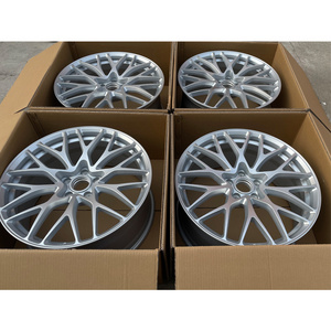 good quality 1-piece full painting silver brushed 16 17 18 19 20 21 22 23 24 19 inch 5*112mm chrome wheel rims