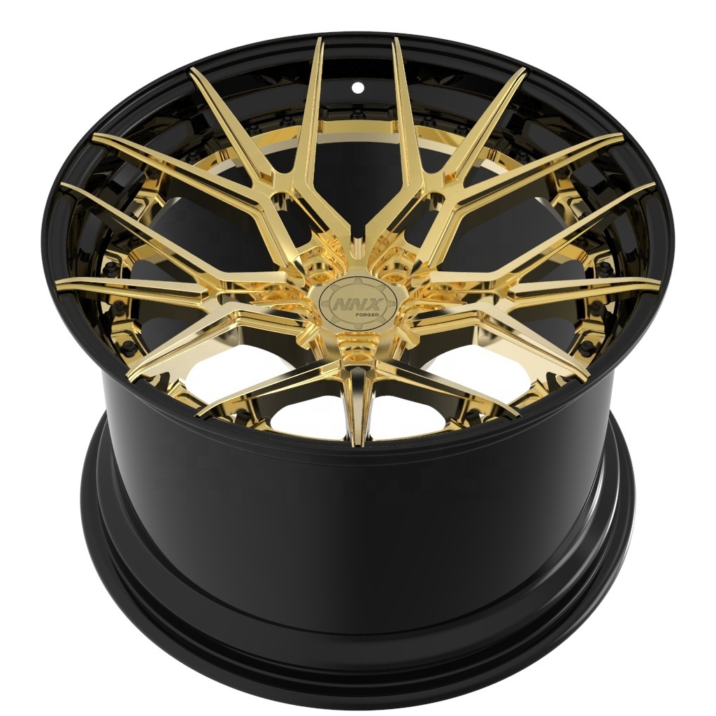 Trend-setting Forged Wheel Rims ,18 19 20 21 22 23 24 inch gold chrome  Mesh Design color customize Forged wheels